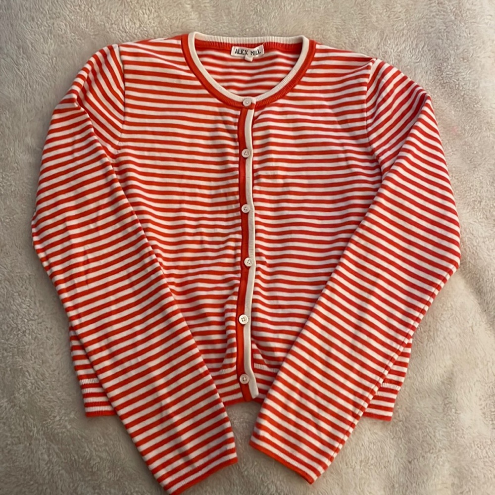 Alex Mill ‘Albertina’ striped cotton cardigan